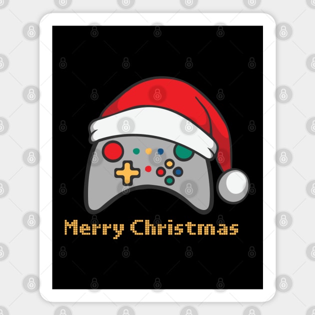 Merry Christmas Video Gamer Controller Magnet by JonesCreations